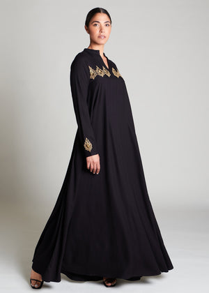 Atelier - Qasba Abaya Black Crepe | Abayas | Aab Modest Wear