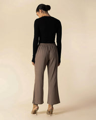Straight Leg Trousers Cocoa