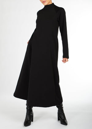 Fleece Jumper Dress Black | Midis | Aab Modest Wear