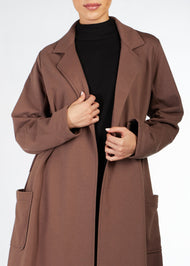 Coffee Fleece Cover Up | Coats & Cover Ups | Aab Modest Wear