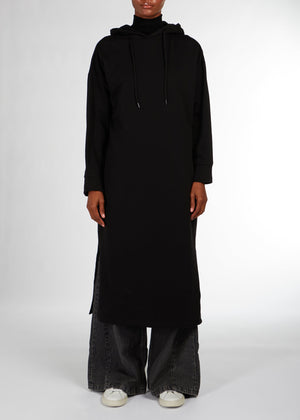 Cozy Fleece Hoody Black | coats & Cover Ups | Aab modest Wear