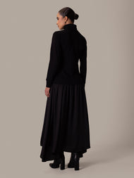Two Tone Maxi Black