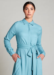 Shirted Maxi Blue | Maxi Dresses | Aab Modest Wear