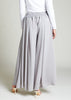 Chiffon Full Flare Trousers Grey