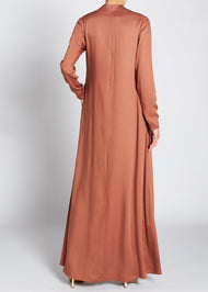 High Neck Abaya Terracotta | Abayas | Aab Modest Wear