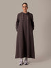 Hoody Abaya Grey