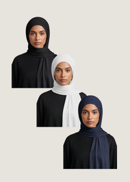 Premium Jersey Hijabs - 3 Pack Classics