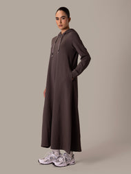 Hoody Abaya Grey