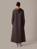 Hoody Abaya Grey