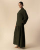 Woven Abaya Dark Green