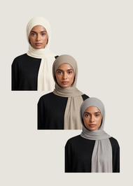Premium Jersey Hijabs - 3 Pack Neutrals