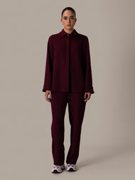 Dima Co-Ord Set Burgundy