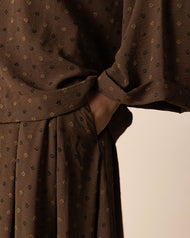 Coffee Skirt & Top Co-Ord Set