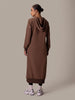 Hooded Midi Taupe