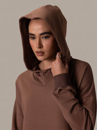 Hooded Midi Dusty Rose