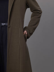 Drift Tailored Coat Olive