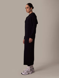 Hooded Midi Black