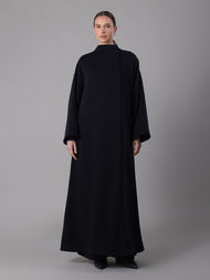 Tide Asymmetric Coat Black