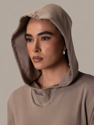 Hooded Midi Khaki