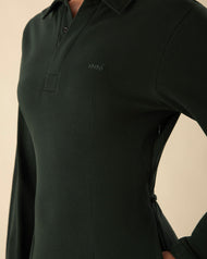 Castello Dress Dark Green