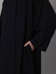 Tide Asymmetric Coat Black