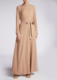 Textured Maxi Camel | Maxi Dresses | Aab Modest Wear