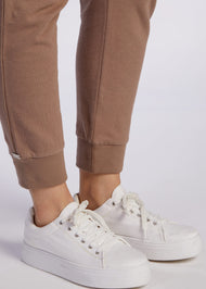 Cotton Cuffed Leggings Khaki | Aab Modest Activewear