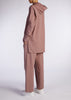 Cropped Cotton Hoody Taupe - Final Sale
