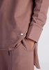Cropped Cotton Hoody Taupe - Final Sale