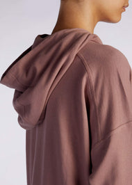 Mid Length Cotton Hoody Taupe | Aab Modest Activewear