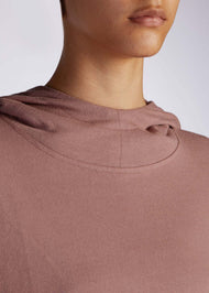 Mid Length Cotton Hoody Taupe | Aab Modest Activewear