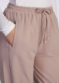 Cotton Track Pants Dusky Lilac | Aab Modest Activewear
