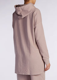 Cropped Cotton Hoody Dusky Lilac | Aab Modest Activewear