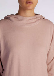 Mid Length Cotton Hoody Pink | Aab Modest Activewear