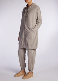 Modest Zip Up Hoody Grey | Aab Modest Activewear