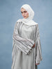 Grey & Taupe Crochet Kimono