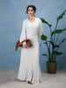 Textured White Maxi