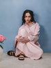 Self Stripe Cotton Maxi Blush