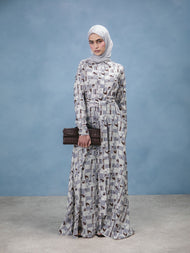 Blue Retro Maxi