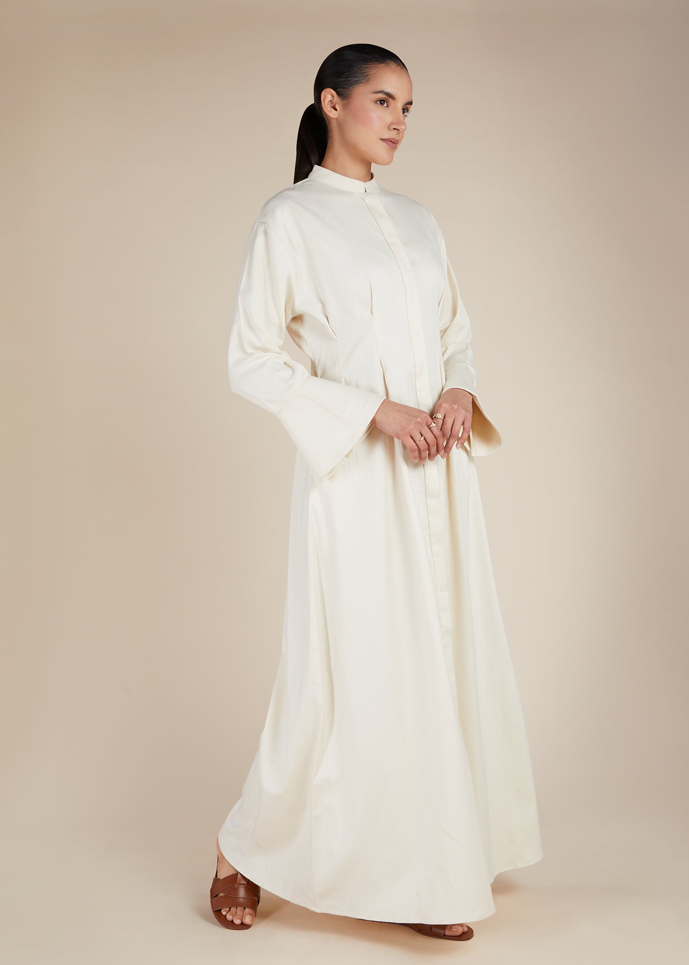 Bell Sleeve Maxi Off White | Modest Maxi Dresses | Aab Modest Wear Bell Sleeve Maxi Off White | Modest Maxi Dresses | Aab Modest Wear