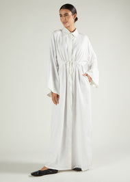 Drawcord Abaya White