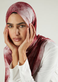 Tie Dye Rose Premium Modal Hijab