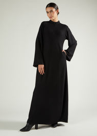 Knitted Abaya Black