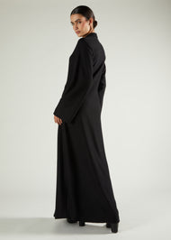 Knitted Abaya Black
