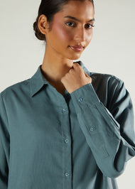 Long Line Shirt Sage