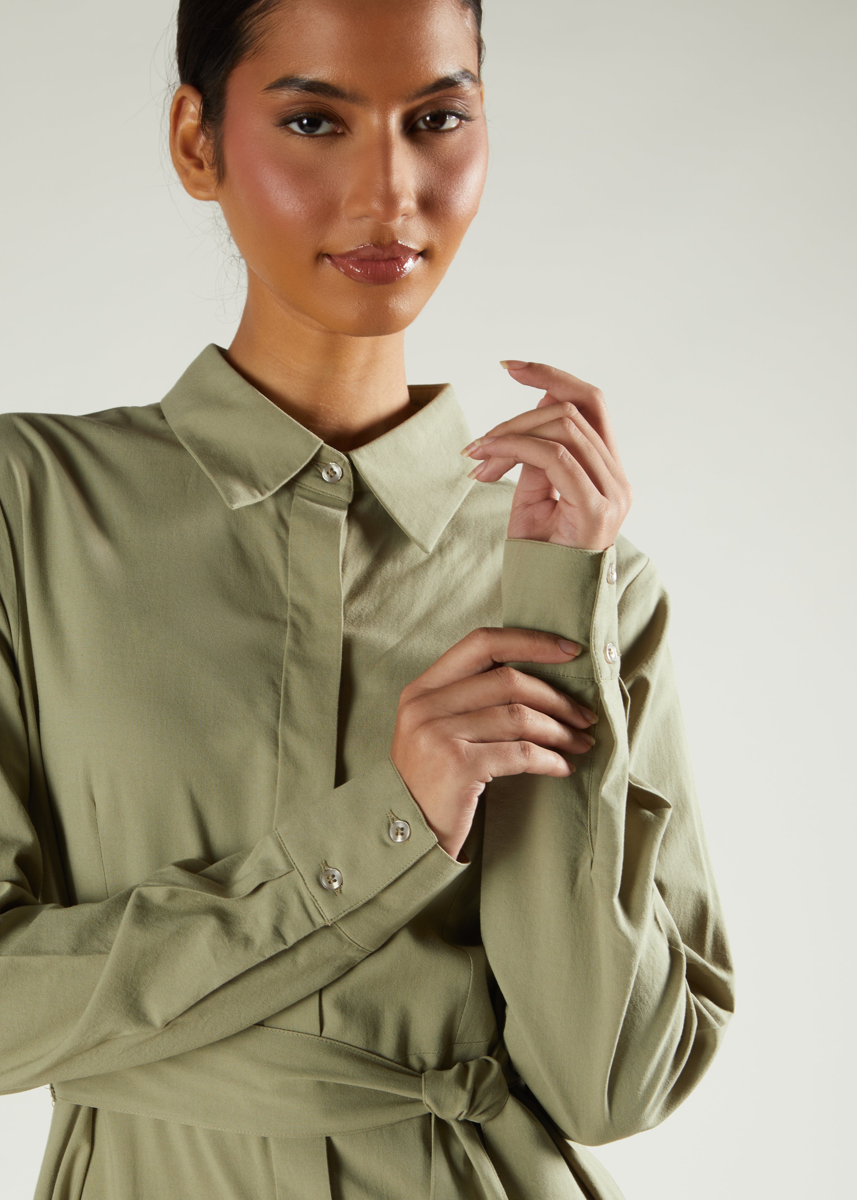 Green Tea Shirted Maxi | Modest Maxi Dresses | Aab Modest Wear Green Tea Shirted Maxi | Modest Maxi Dresses | Aab Modest Wear