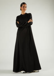 Scuba Abaya Black