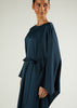 Loose Fit Abaya Charcoal Green