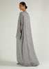 Grey Floral Prayer Abaya & Hijab