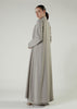 Two Piece Open Abaya Salt